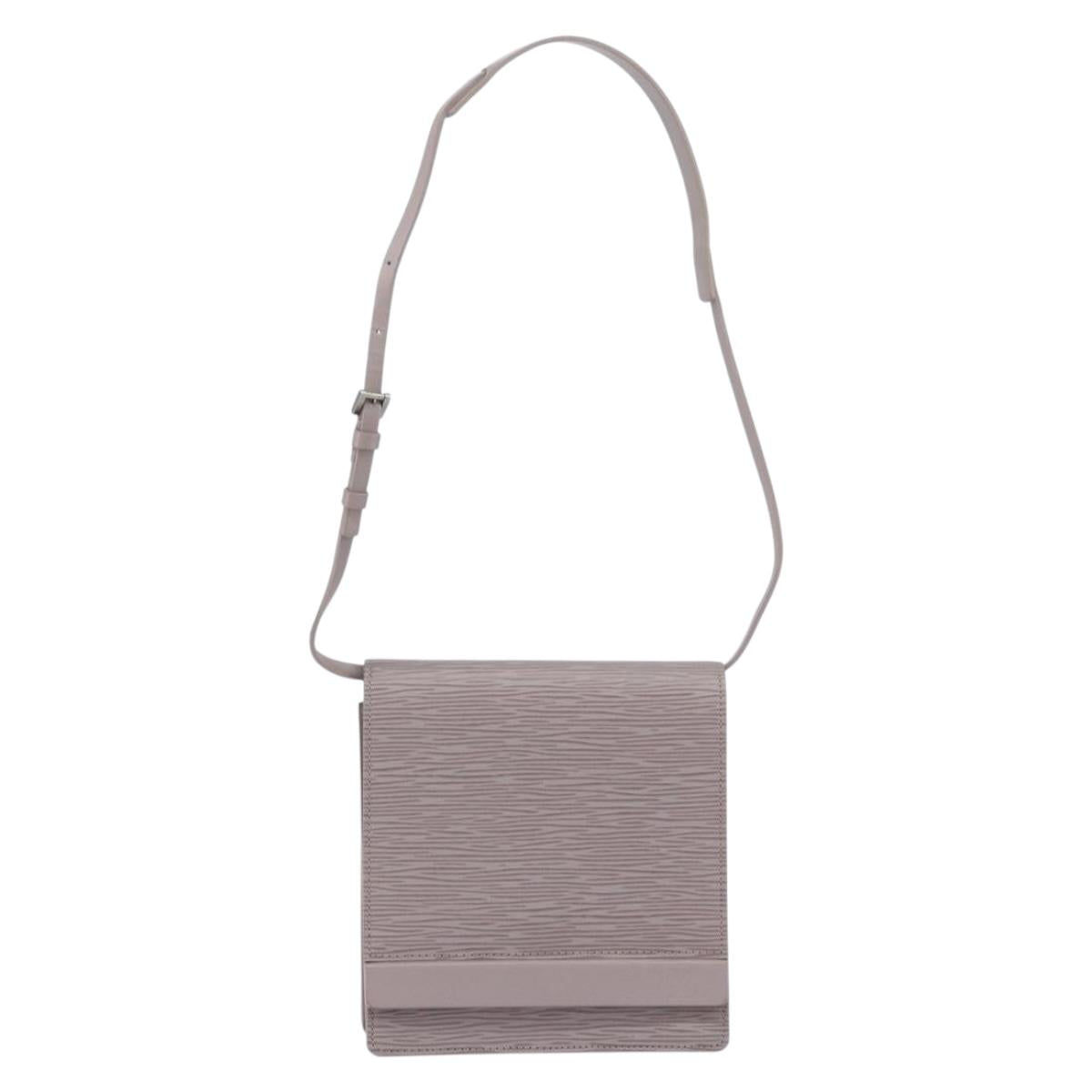 LOUIS VUITTON Epi Biarritz Shoulder Bag Lilac M5293B LV Auth gh1348