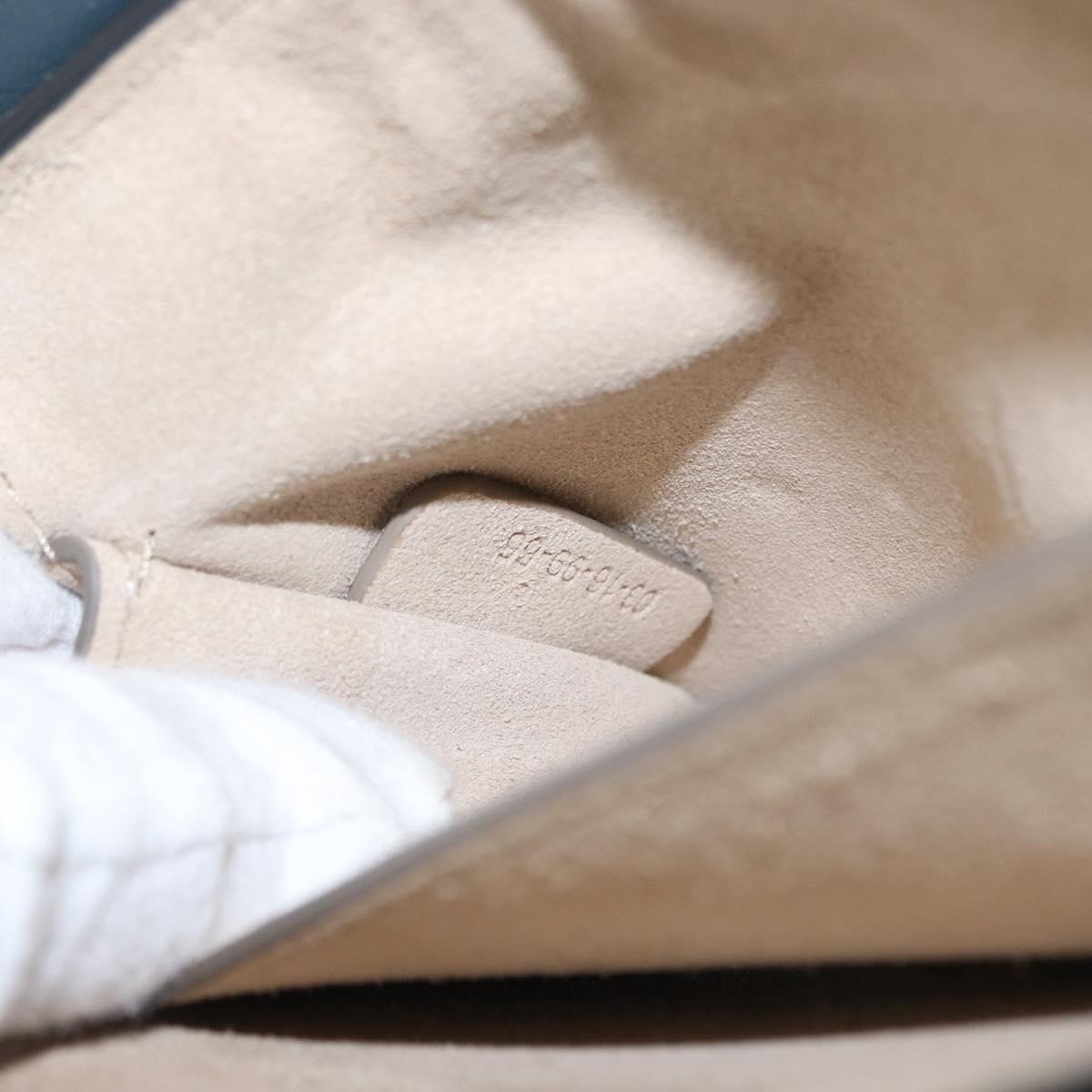 Chloe Fay Shoulder Bag Suede Leather Green Gold Auth gh1351