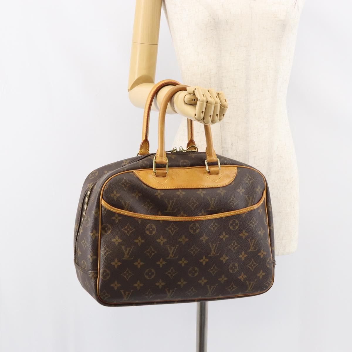 LOUIS VUITTON Monogram Deauville Hand Bag M47270 LV Auth gh1360