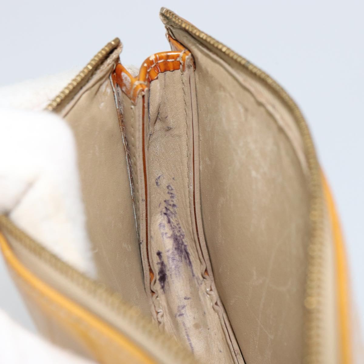 LOUIS VUITTON Monogram Vernis Lexington Pouch Beige M91010 LV Auth gh1402