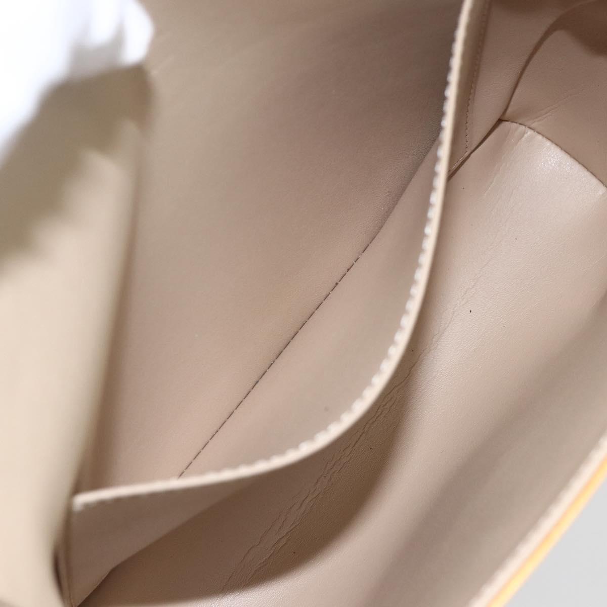 LOUIS VUITTON Monogram Vernis Thompson Street Bag Beige M91301 LV Auth gh1416