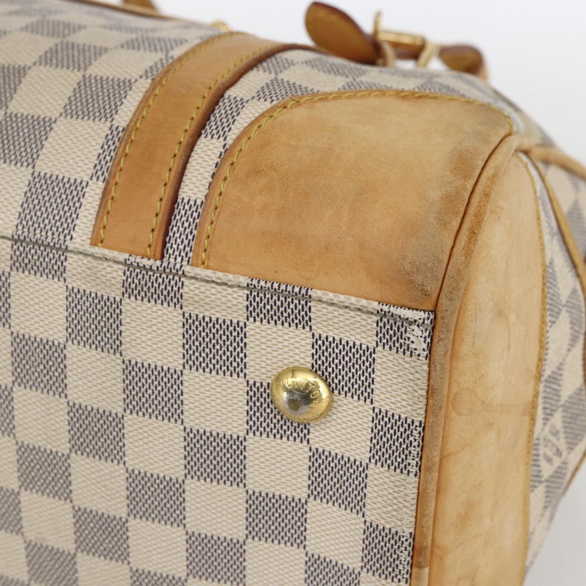 LOUIS VUITTON Damier Azur Berkeley Hand Bag N52001 LV Auth gh1418