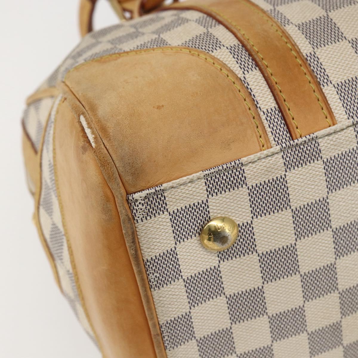 LOUIS VUITTON Damier Azur Berkeley Hand Bag N52001 LV Auth gh1418