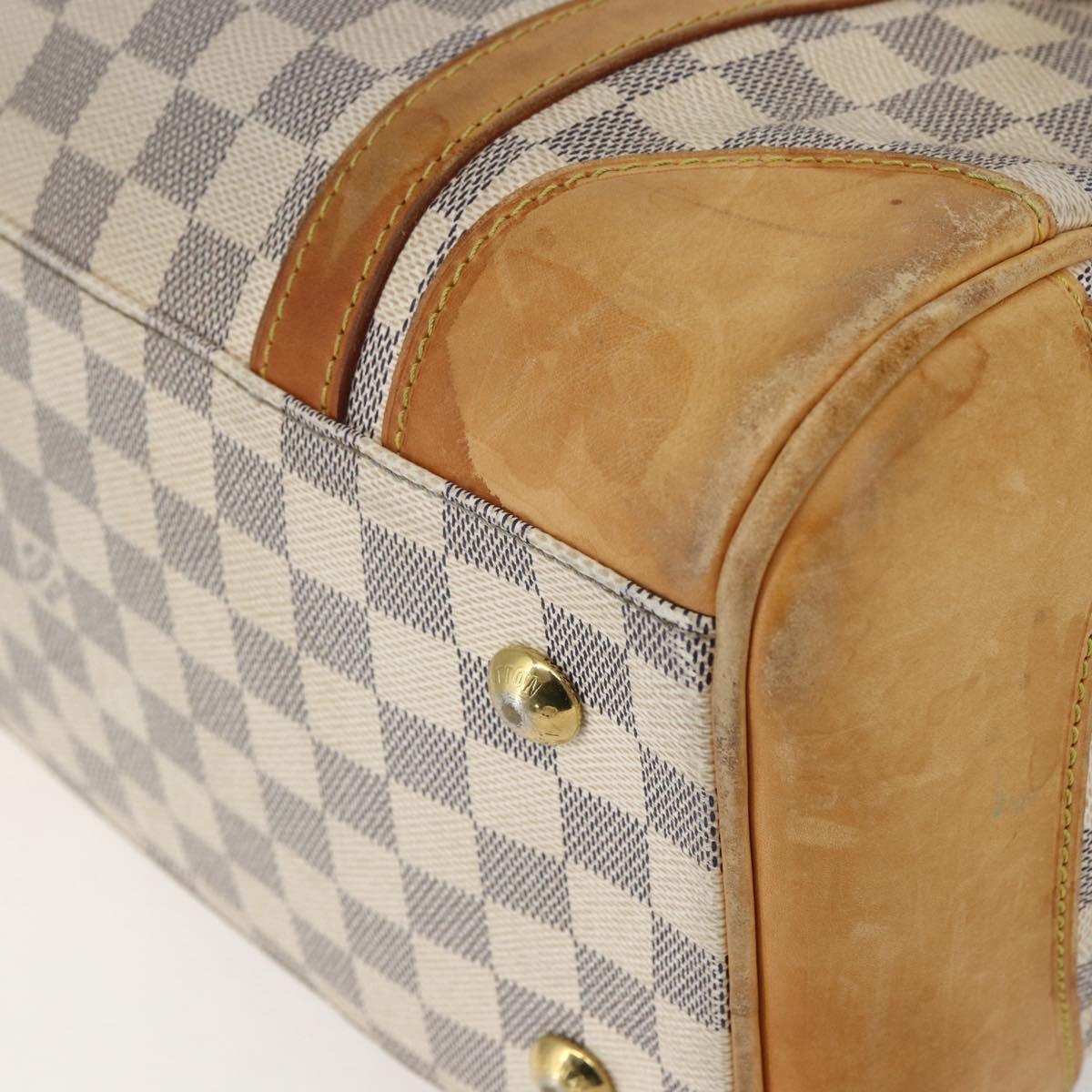 LOUIS VUITTON Damier Azur Berkeley Hand Bag N52001 LV Auth gh1418