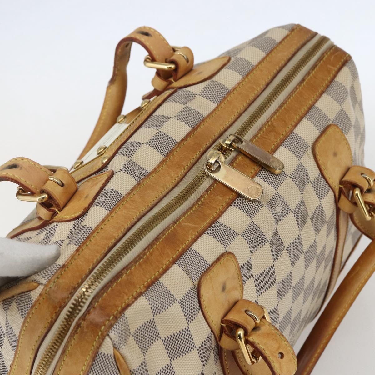LOUIS VUITTON Damier Azur Berkeley Hand Bag N52001 LV Auth gh1418