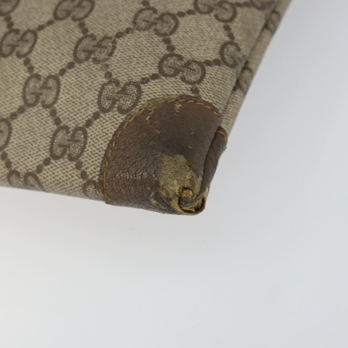 GUCCI GG Supreme Web Sherry Line Tote Bag PVC Beige 002 63 0048 Auth gh1436