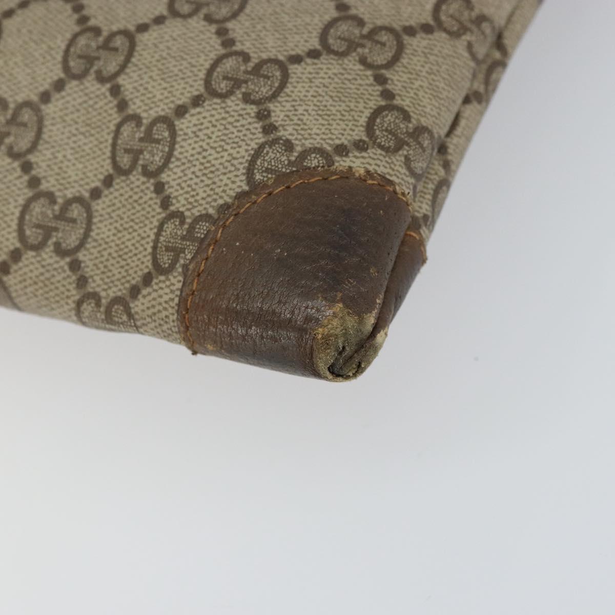 GUCCI GG Supreme Web Sherry Line Tote Bag PVC Beige 002 63 0048 Auth gh1436