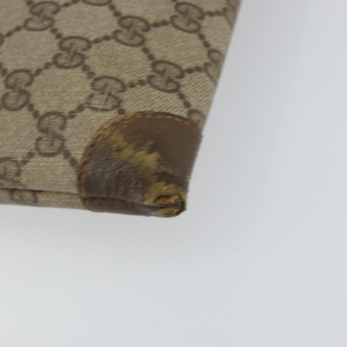 GUCCI GG Supreme Web Sherry Line Tote Bag PVC Beige 002 63 0048 Auth gh1436