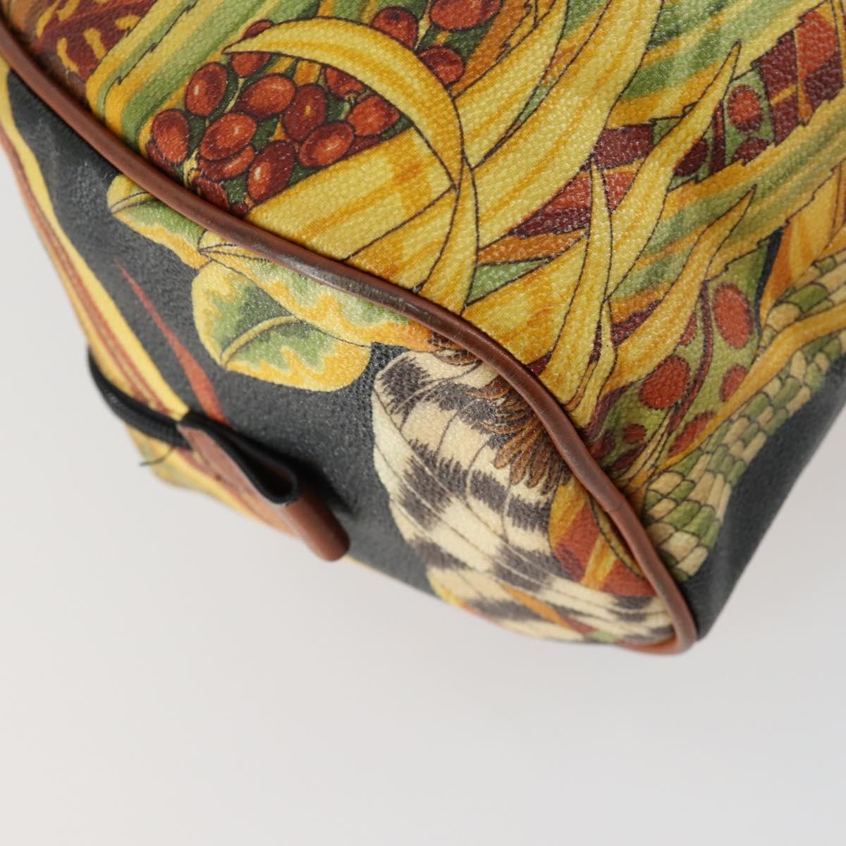 Salvatore Ferragamo Botanical Pattern Shoulder Bag PVC Multicolor Auth gh1445