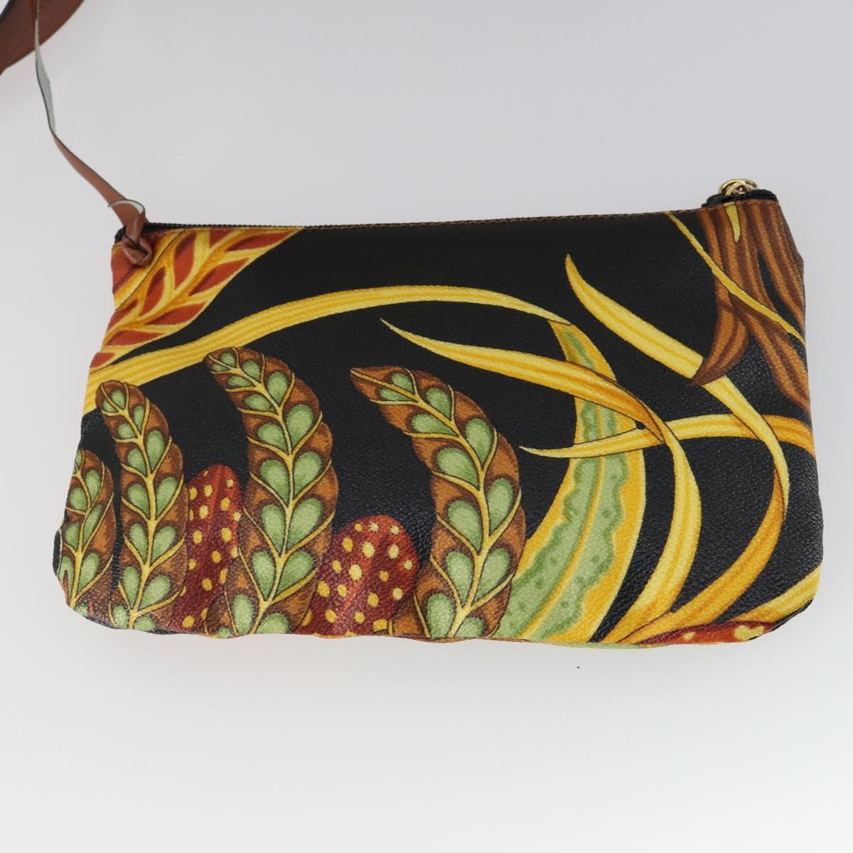 Salvatore Ferragamo Botanical Pattern Shoulder Bag PVC Multicolor Auth gh1445