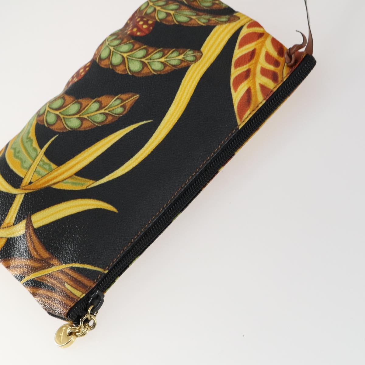 Salvatore Ferragamo Botanical Pattern Shoulder Bag PVC Multicolor Auth gh1445