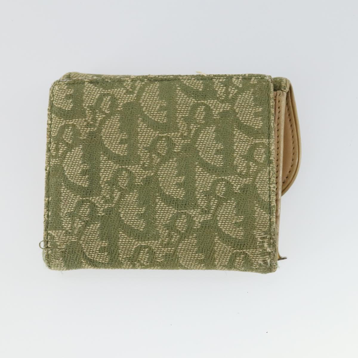 LOUIS VUITTON Dior Monogram Trotter Canvas Wallet 4 Set Green LV Auth gh1453