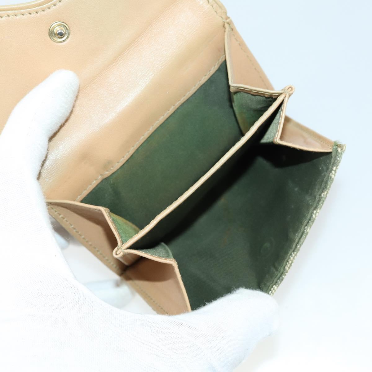 LOUIS VUITTON Dior Monogram Trotter Canvas Wallet 4 Set Green LV Auth gh1453
