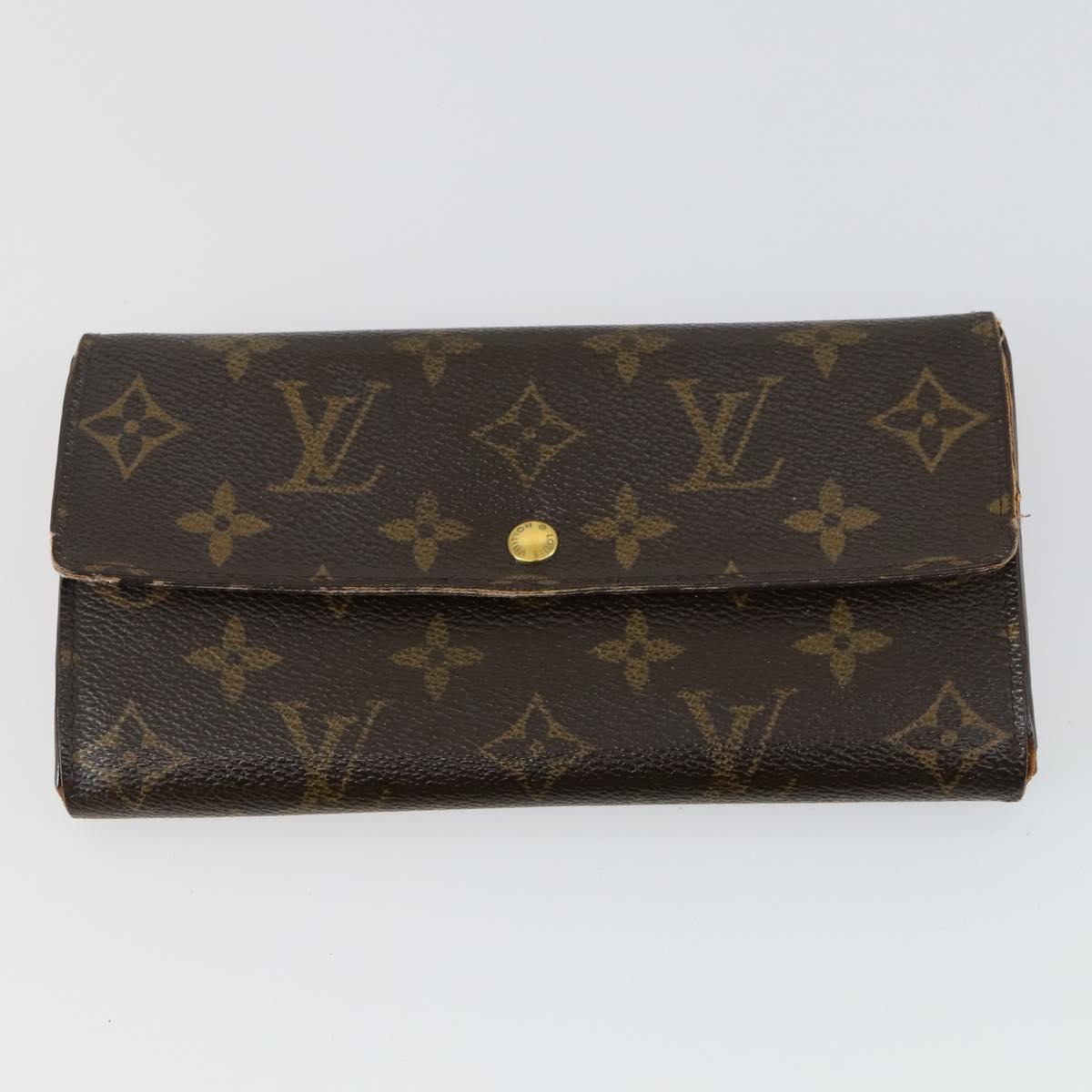 LOUIS VUITTON Dior Monogram Trotter Canvas Wallet 4 Set Green LV Auth gh1453