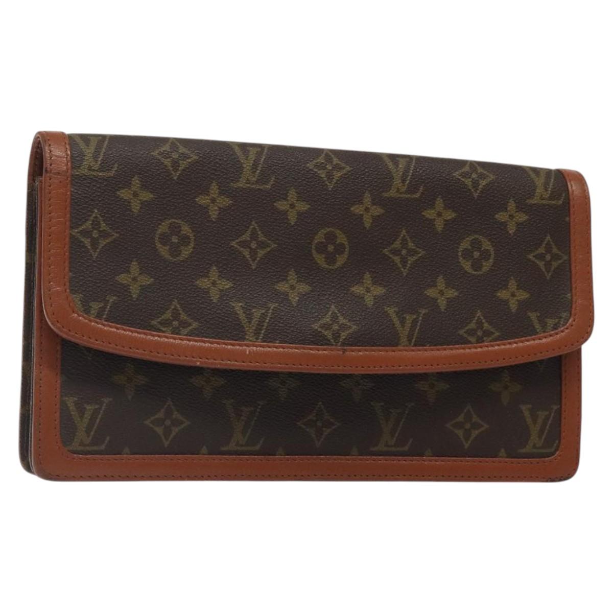 LOUIS VUITTON Monogram Pochette Dam GM Clutch Bag M51810 LV Auth gh146