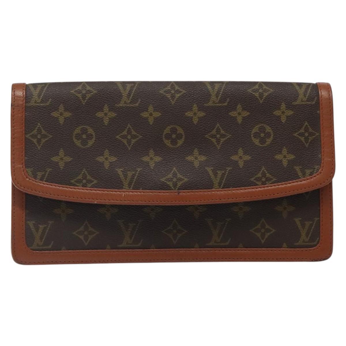 LOUIS VUITTON Monogram Pochette Dam GM Clutch Bag M51810 LV Auth gh146