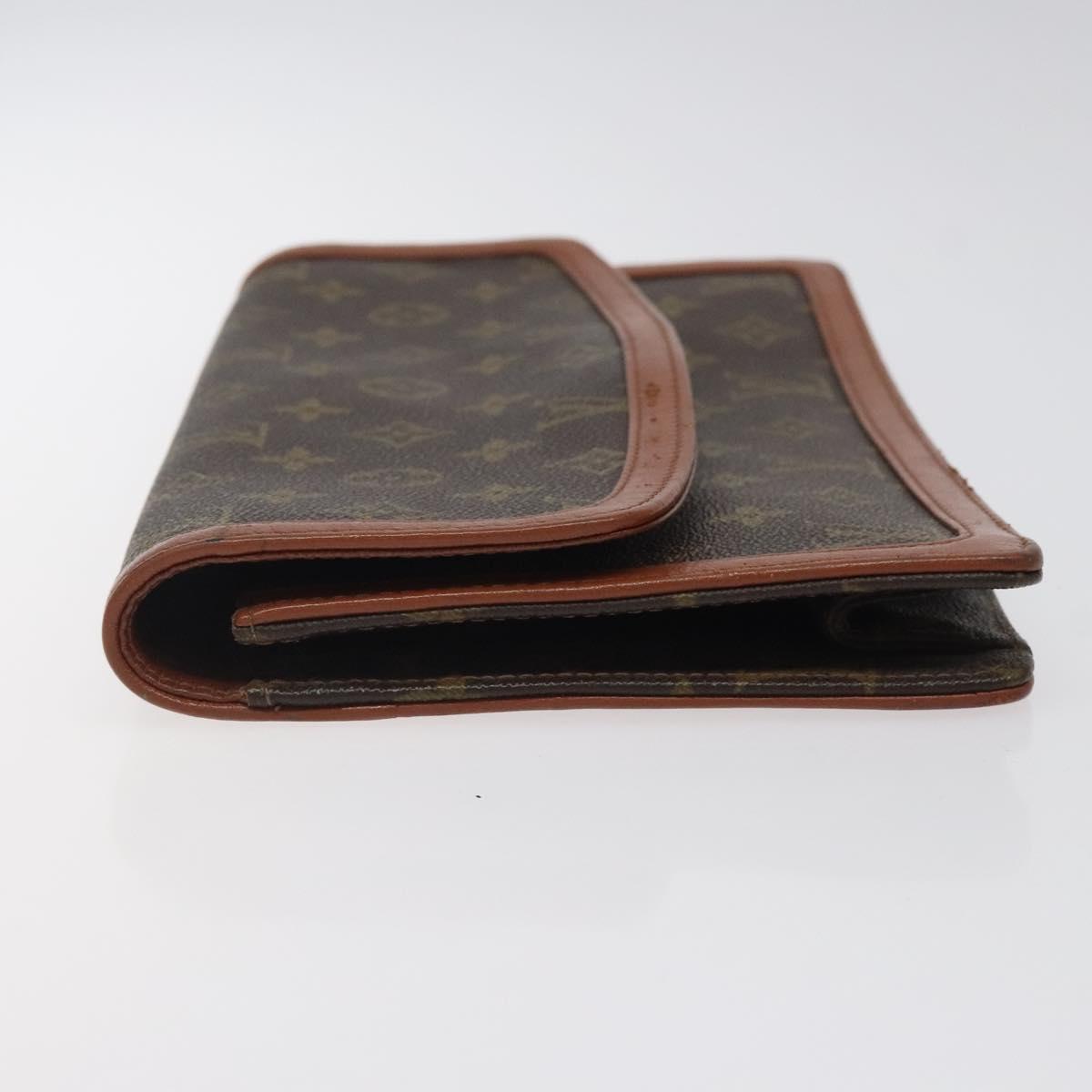 LOUIS VUITTON Monogram Pochette Dam GM Clutch Bag M51810 LV Auth gh146