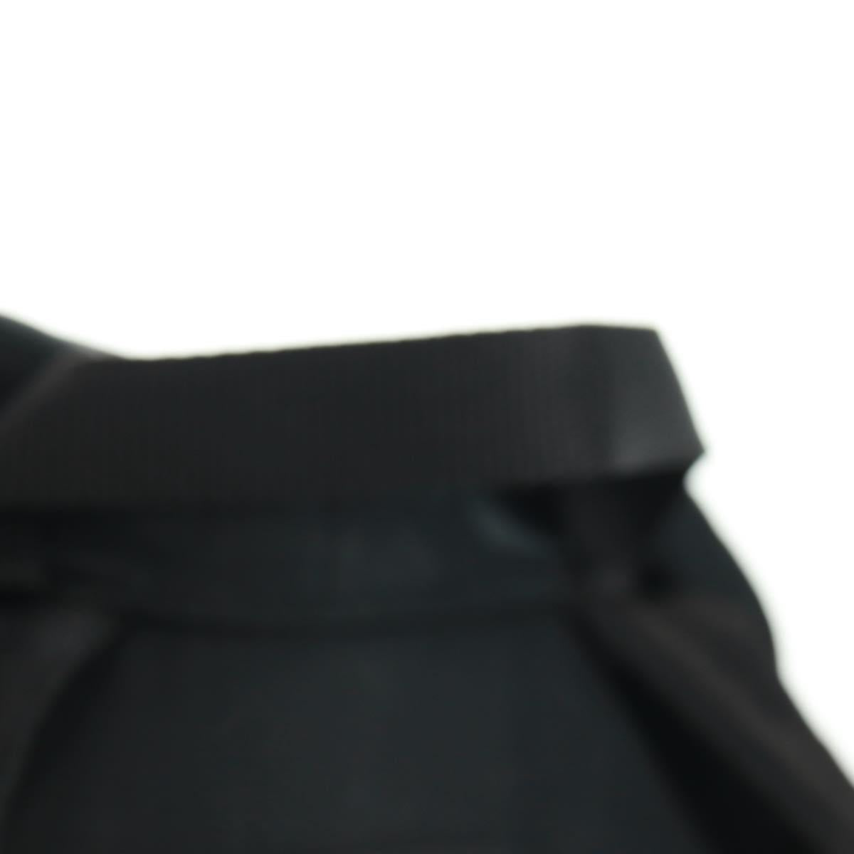 PRADA Backpack Nylon Black Silver Auth gh1538