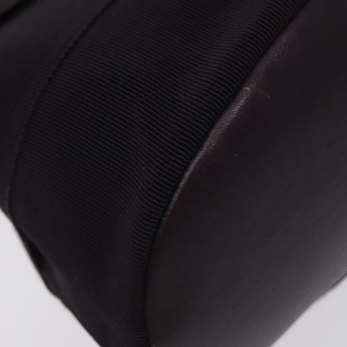 Salvatore Ferragamo Vala Hand Bag Canvas Purple Gold Auth gh154