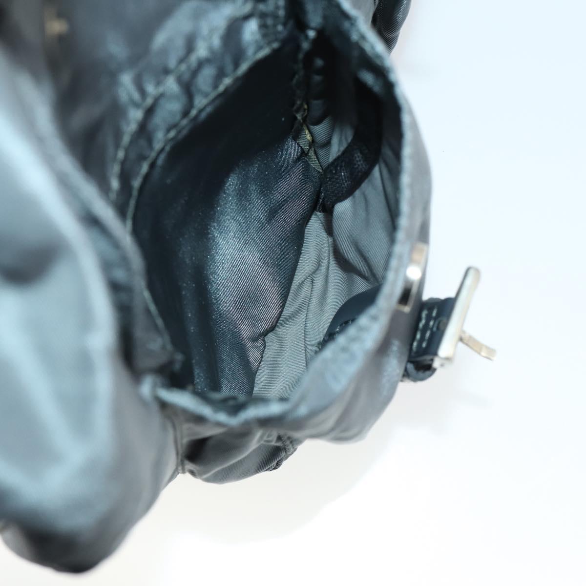 PRADA Backpack Nylon Gray Silver Auth gh1547