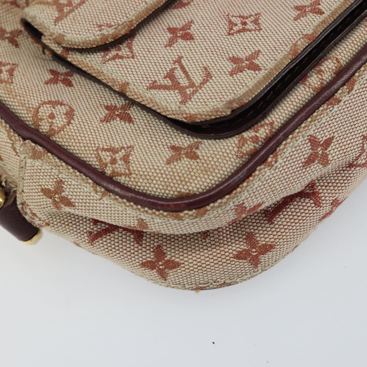 LOUIS VUITTON Monogram Mini Juliet MM Shoulder Bag Red M92219 LV Auth gh1563