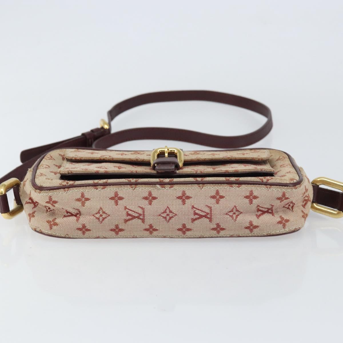 LOUIS VUITTON Monogram Mini Juliet MM Shoulder Bag Red M92219 LV Auth gh1563