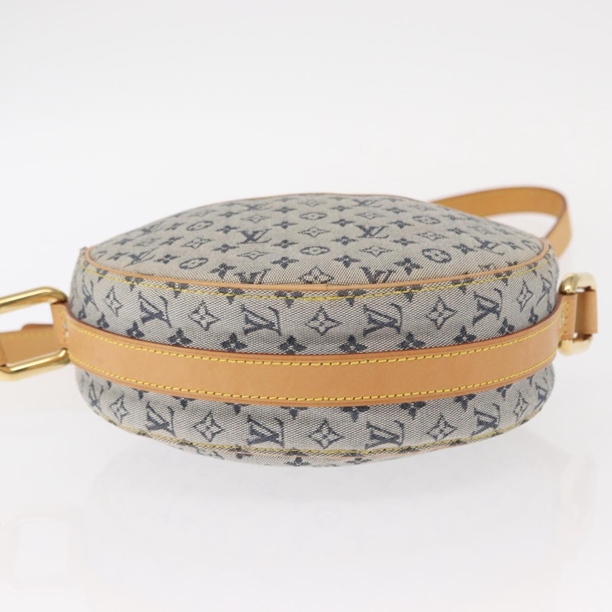 LOUIS VUITTON Monogram Mini Jeanne GM Shoulder Bag Blue M92000 LV Auth gh1564