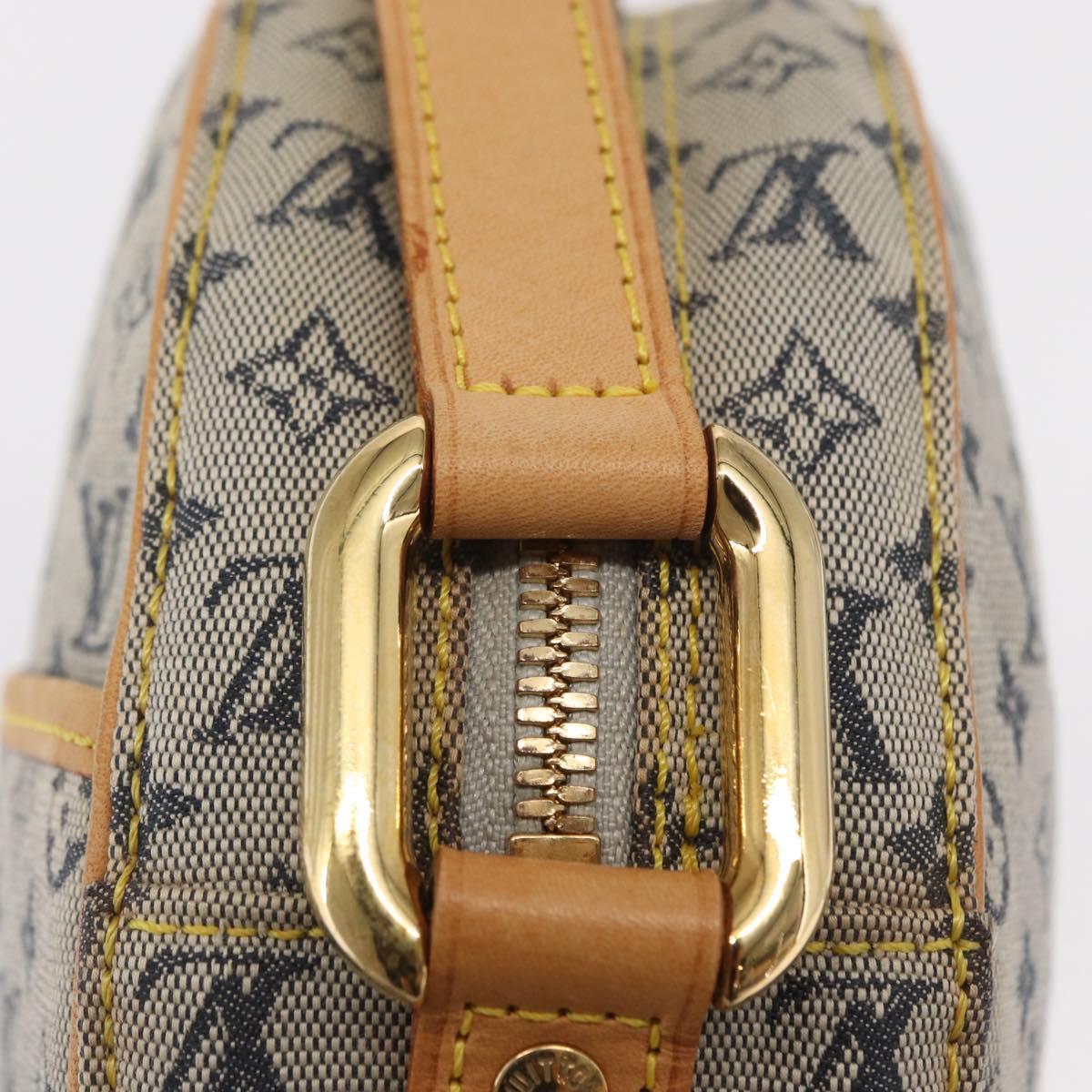 LOUIS VUITTON Monogram Mini Jeanne GM Shoulder Bag Blue M92000 LV Auth gh1564
