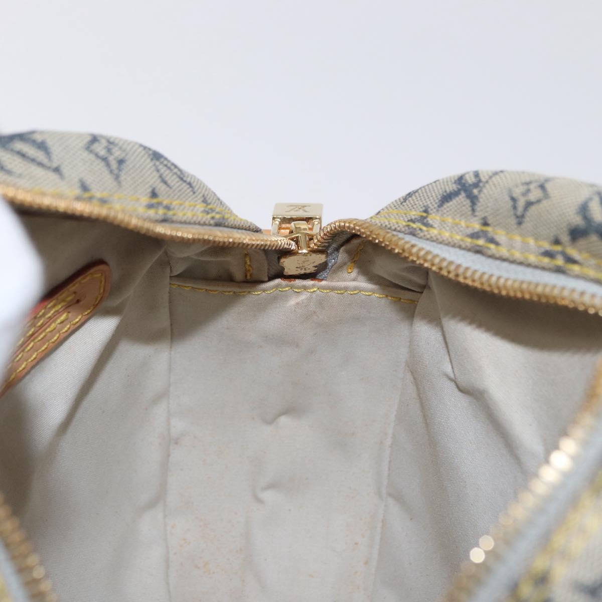 LOUIS VUITTON Monogram Mini Jeanne GM Shoulder Bag Blue M92000 LV Auth gh1564