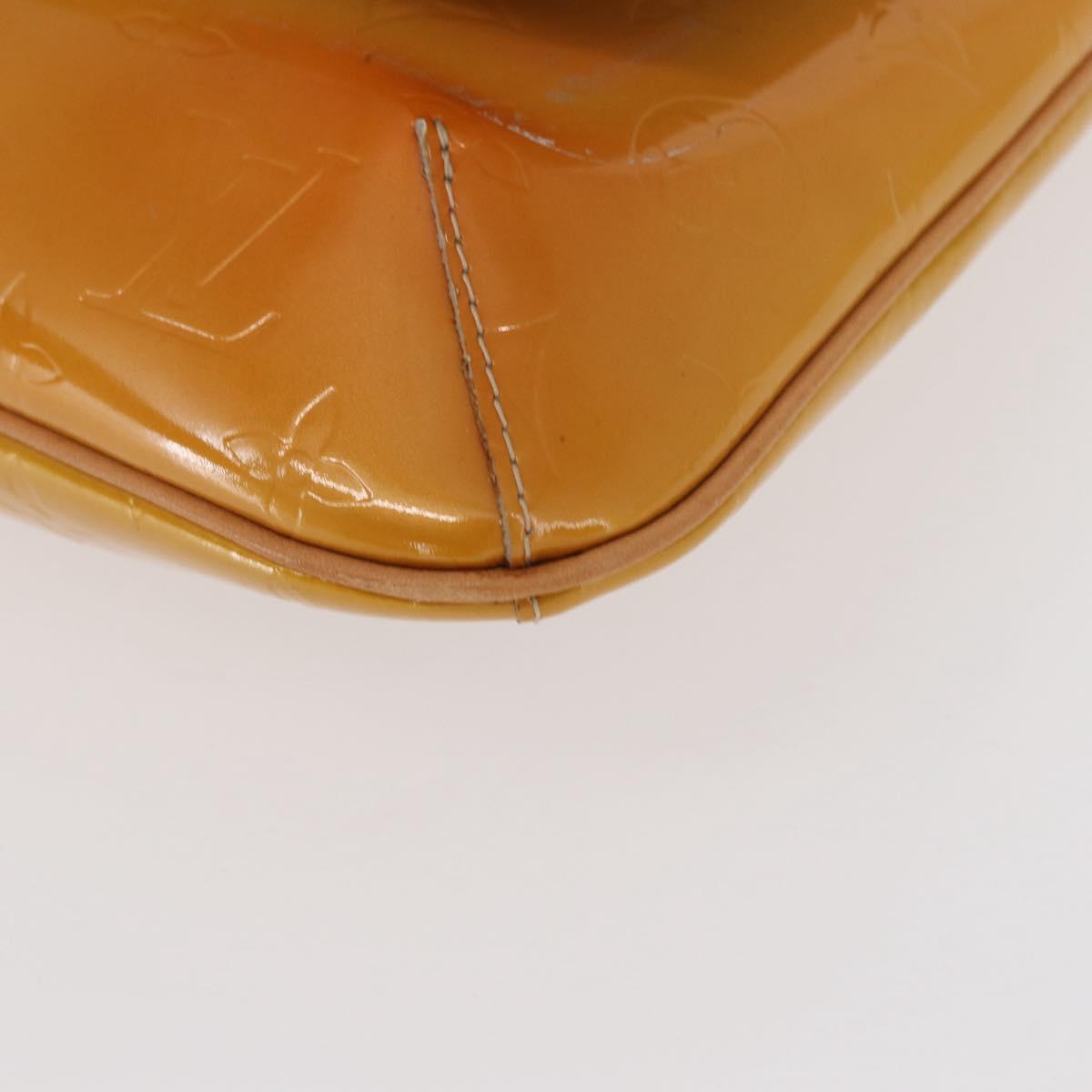 LOUIS VUITTON Monogram Vernis Thompson Street Bag Beige M91301 LV Auth gh1566