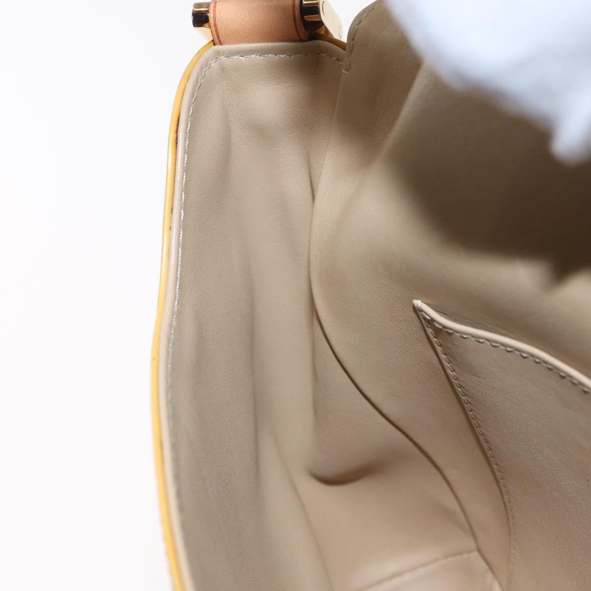 LOUIS VUITTON Monogram Vernis Thompson Street Bag Beige M91301 LV Auth gh1566