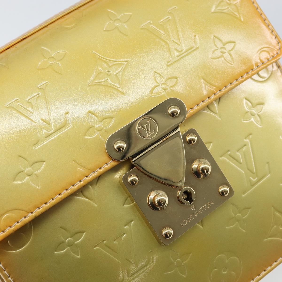 LOUIS VUITTON Monogram Vernis Spring Street Hand Bag Gris M91029 LV Auth gh1569