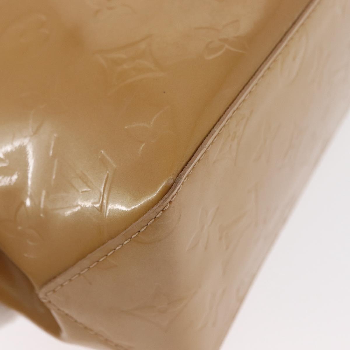 LOUIS VUITTON Monogram Vernis Reade PM Hand Bag Noisette M91334 LV Auth gh1572