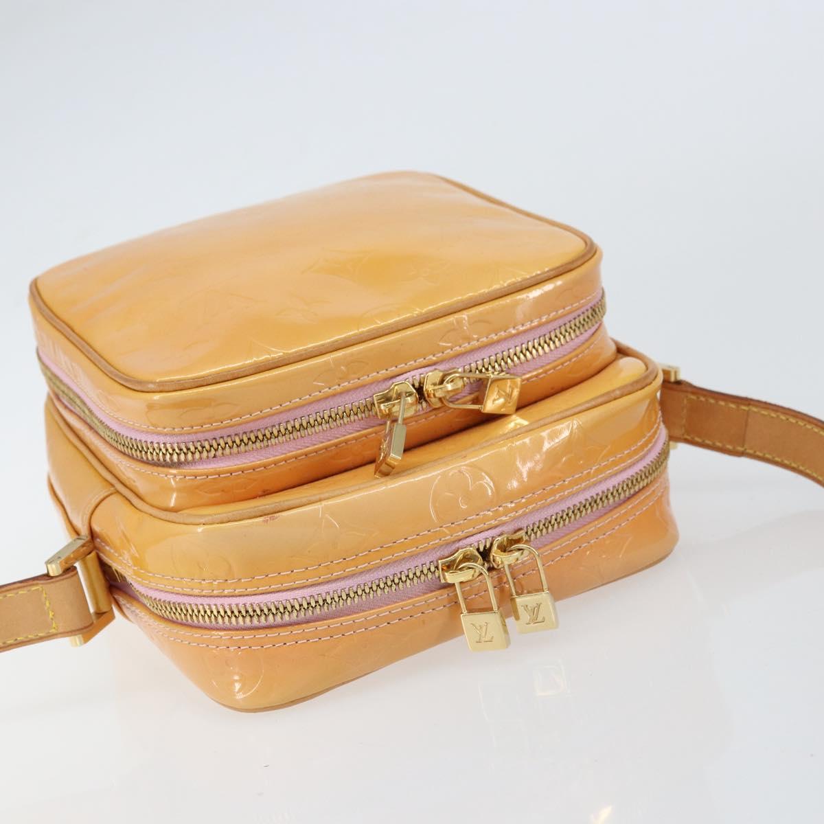 LOUIS VUITTON Monogram Vernis Wooster Bag Marshmallow Pink M91037 LV Auth gh1573