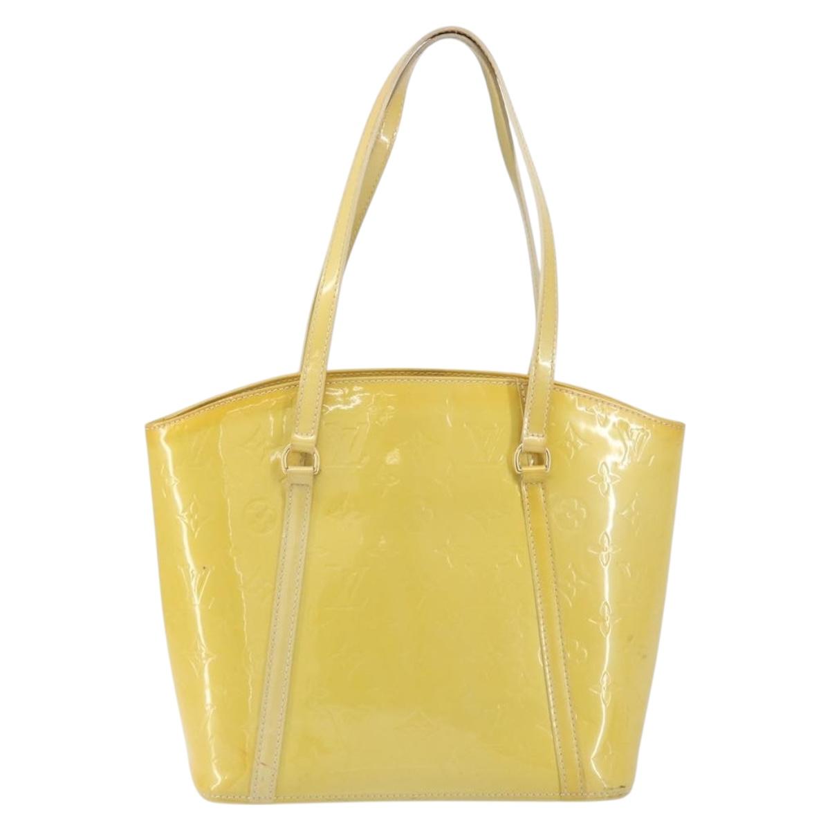 LOUIS VUITTON Monogram Vernis Avalon MM Tote Bag Broncorail M91743 Auth gh1576
