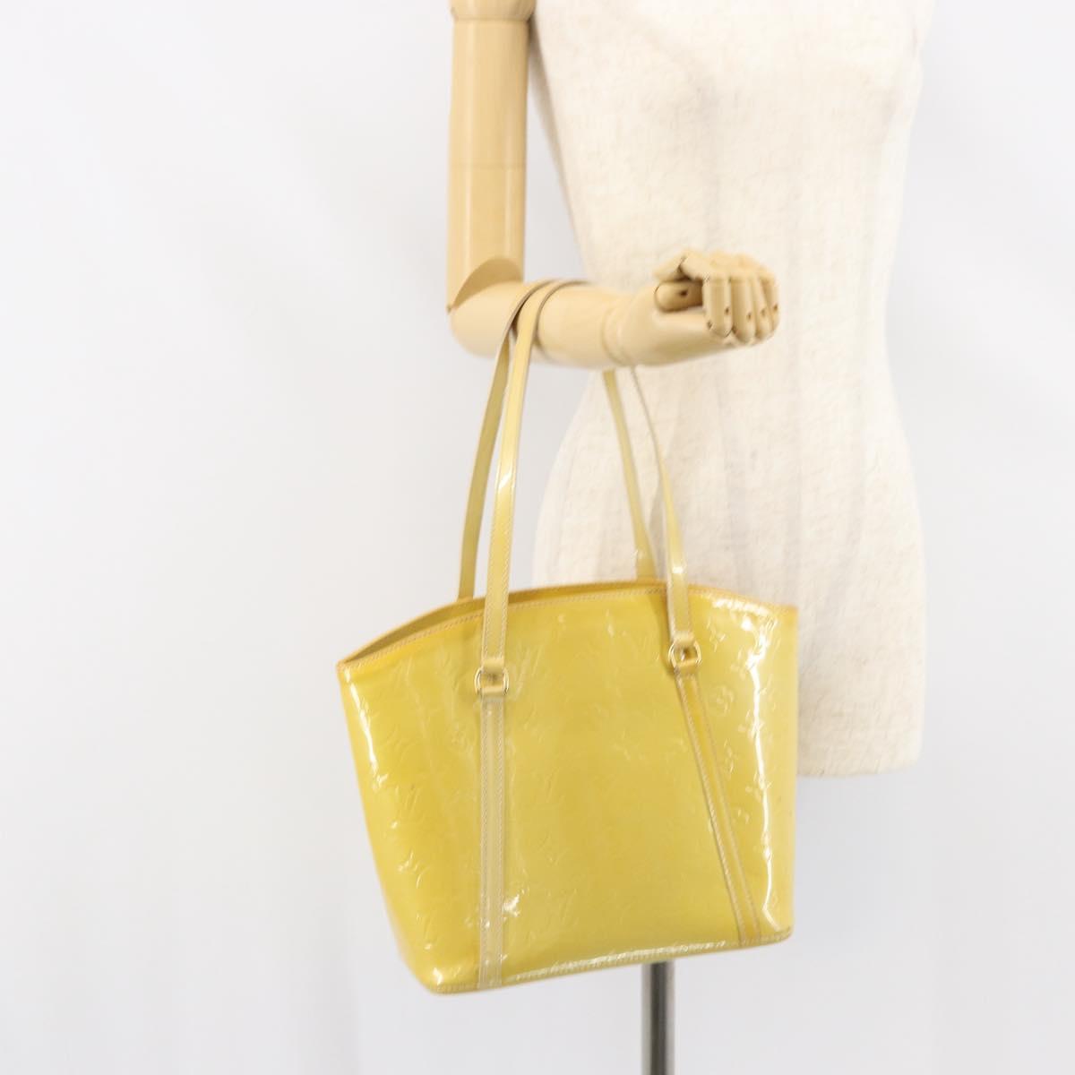LOUIS VUITTON Monogram Vernis Avalon MM Tote Bag Broncorail M91743 Auth gh1576