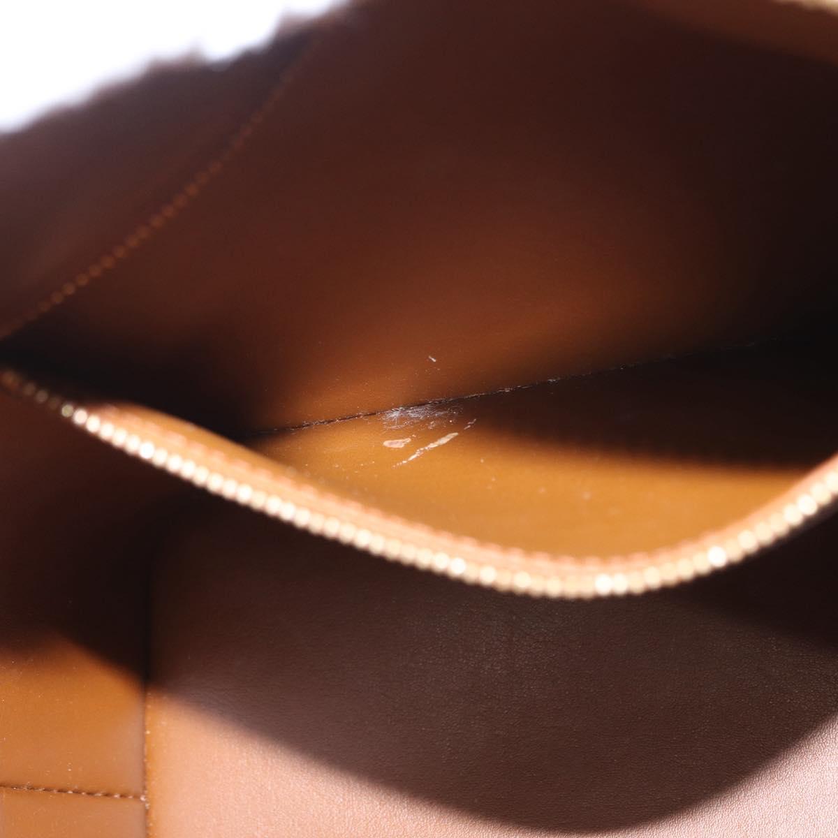 LOUIS VUITTON Monogram Vernis Houston Hand Bag Bronze M91122 LV Auth gh1578