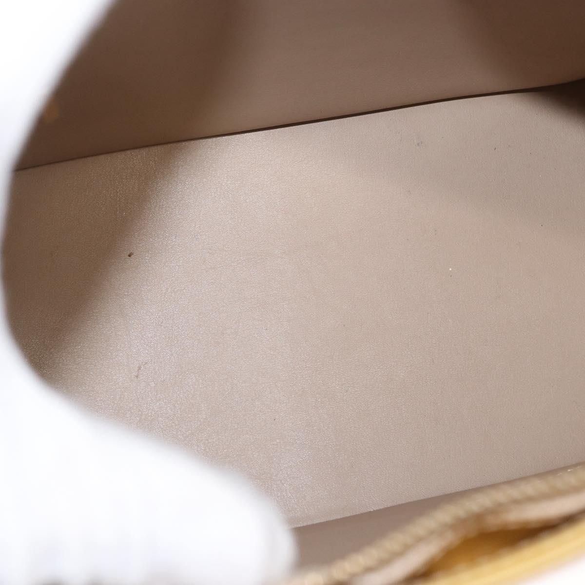LOUIS VUITTON Monogram Vernis Houston Hand Bag Beige M91004 LV Auth gh1580