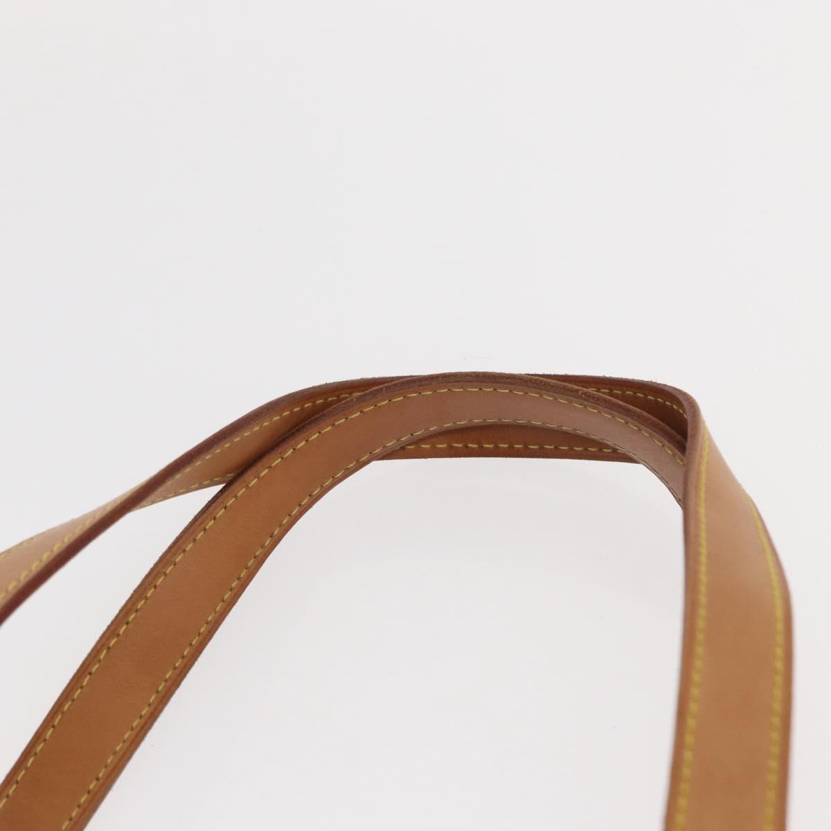 LOUIS VUITTON Monogram Vernis Houston Hand Bag Beige M91004 LV Auth gh1580