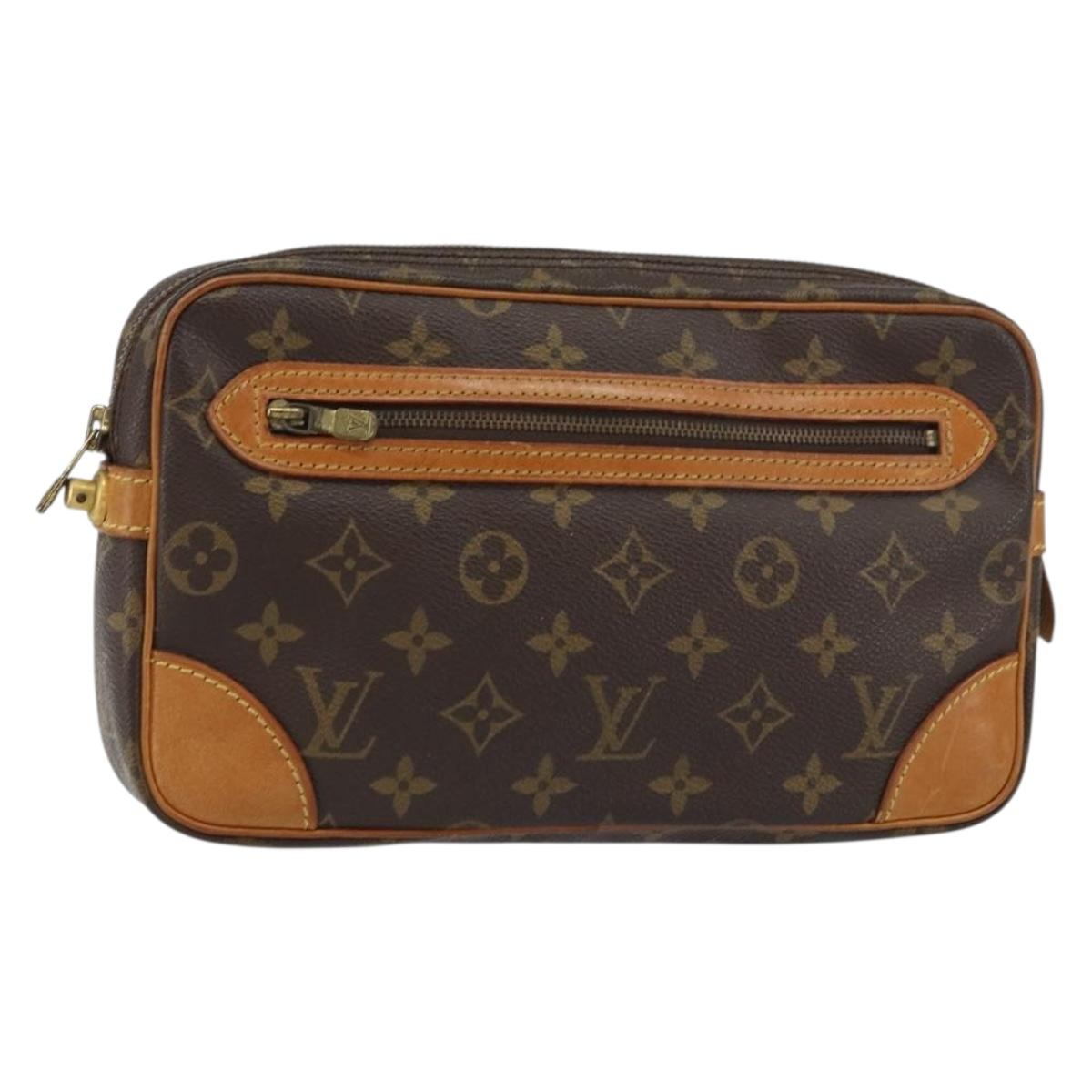LOUIS VUITTON Monogram Marly Dragonne GM Clutch Bag M51825 LV Auth gh1586