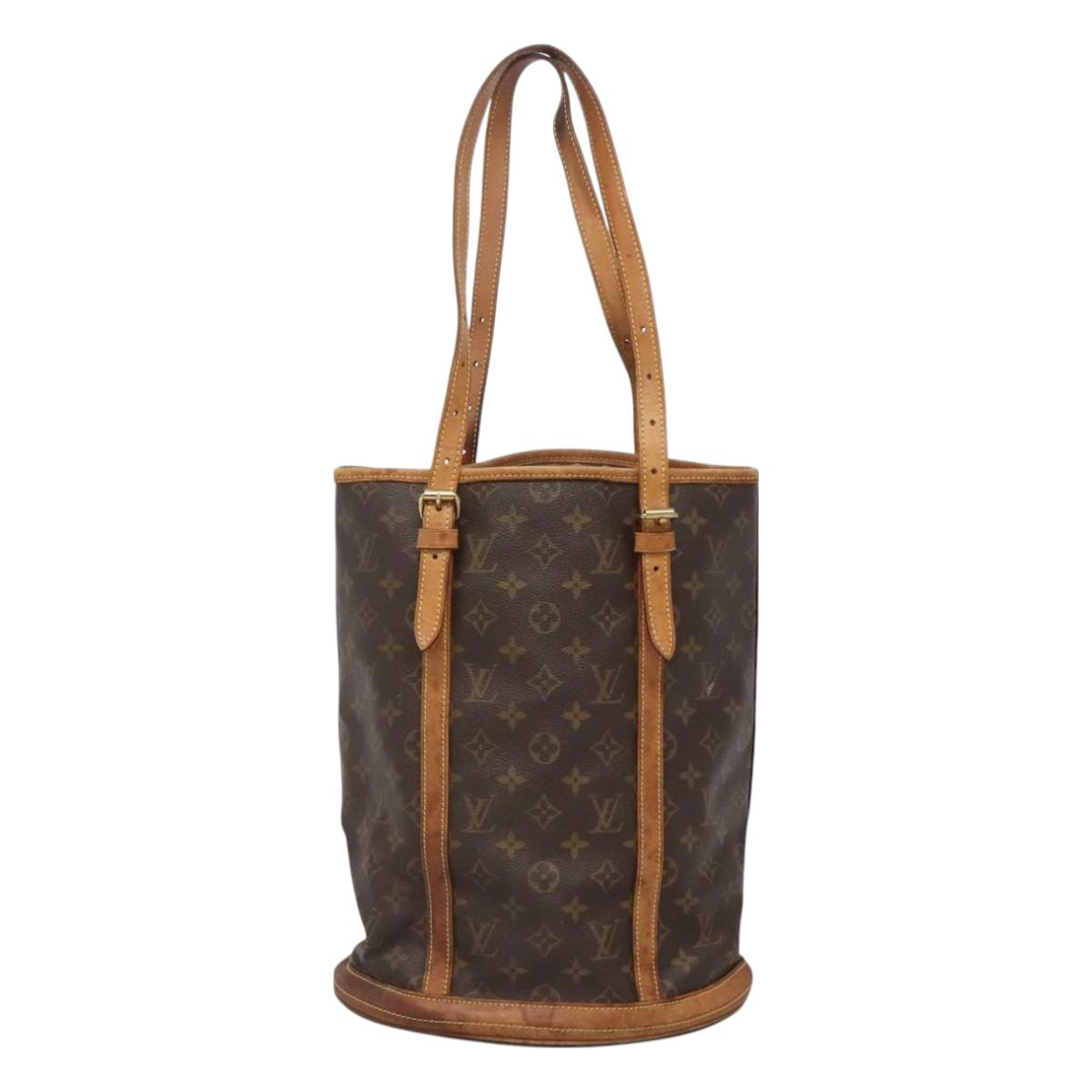 LOUIS VUITTON Monogram Bucket GM Shoulder Bag M42236 LV Auth gh160
