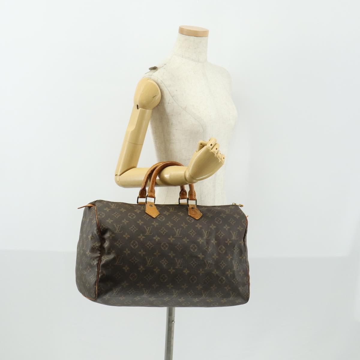 LOUIS VUITTON Monogram Speedy 40 Hand Bag M41522 LV Auth gh1601
