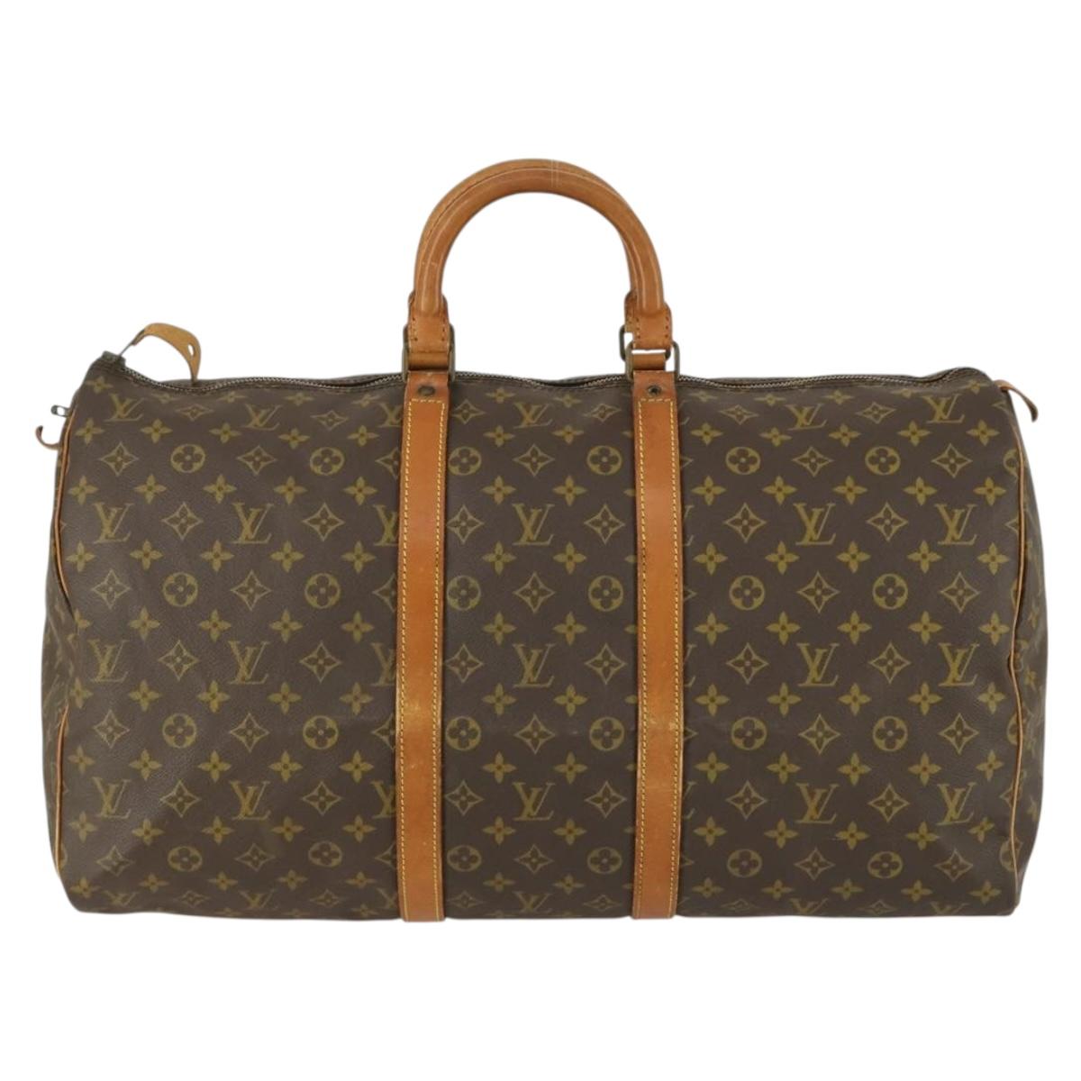 LOUIS VUITTON Monogram Keepall 55 Boston Bag Vintage M41424 LV Auth gh1602