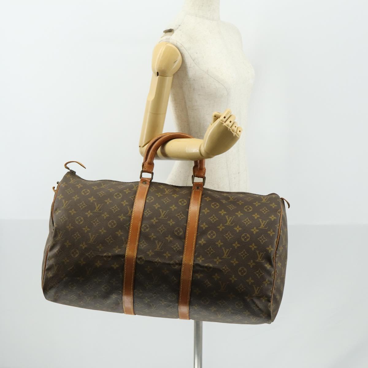 LOUIS VUITTON Monogram Keepall 55 Boston Bag Vintage M41424 LV Auth gh1602