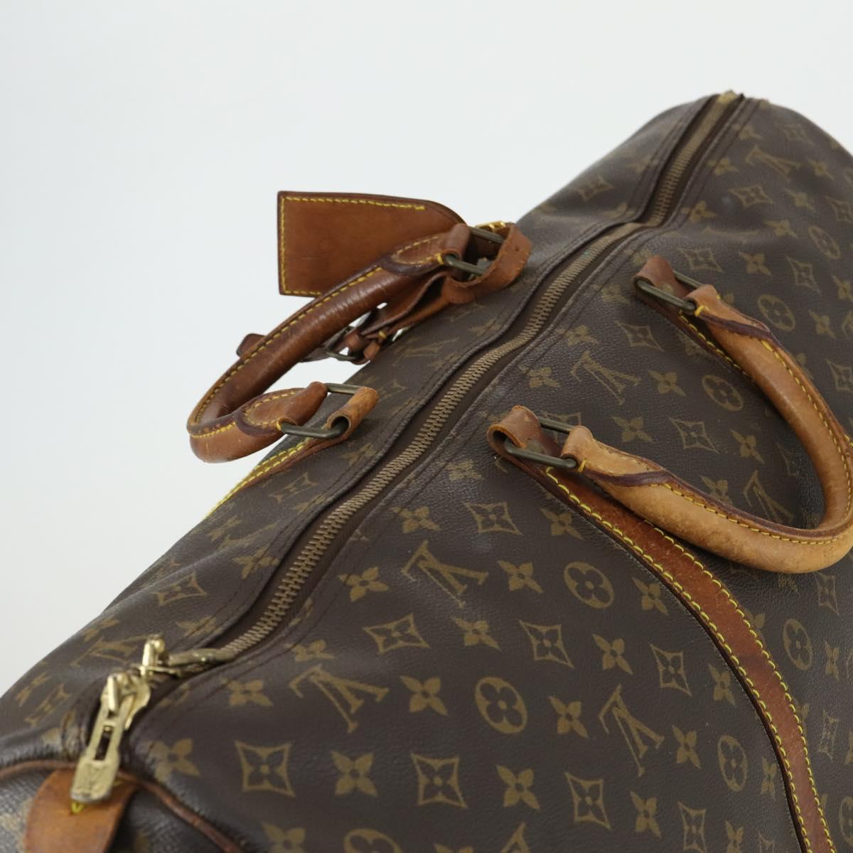 LOUIS VUITTON Monogram Keepall 60 Boston Bag M41422 LV Auth gh1603
