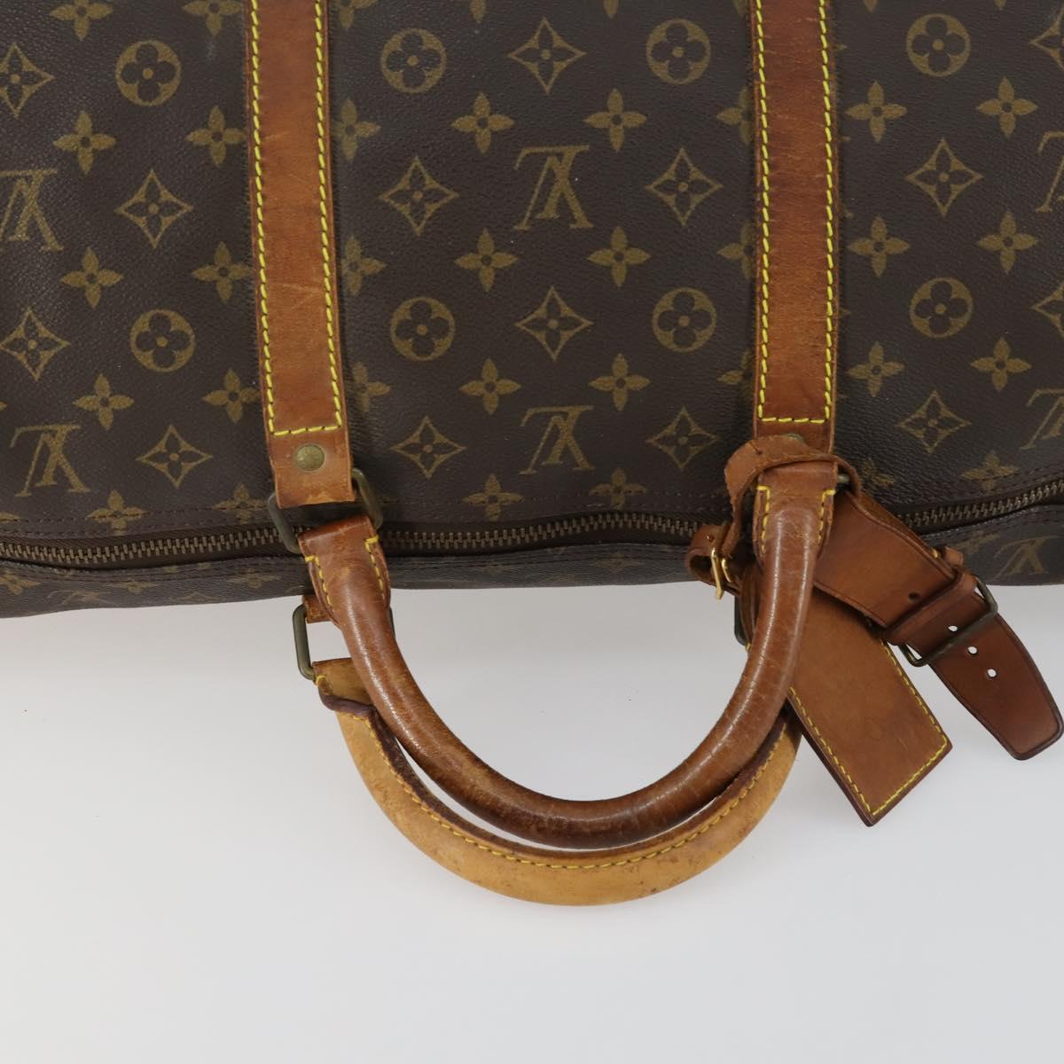 LOUIS VUITTON Monogram Keepall 60 Boston Bag M41422 LV Auth gh1603