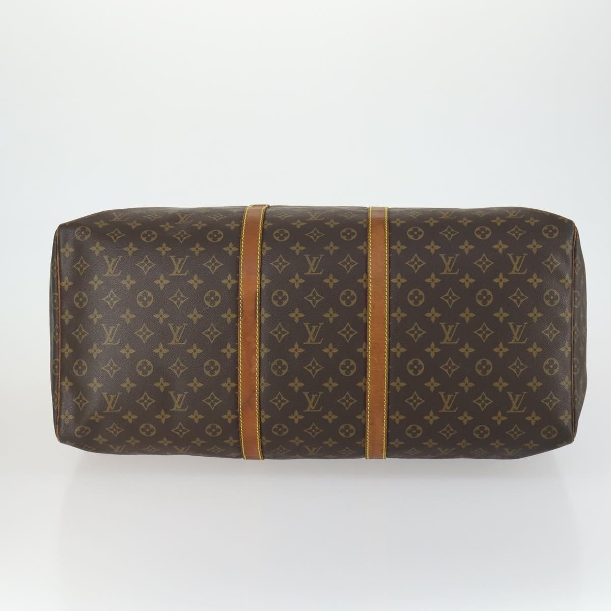 LOUIS VUITTON Monogram Keepall 60 Boston Bag M41422 LV Auth gh1603