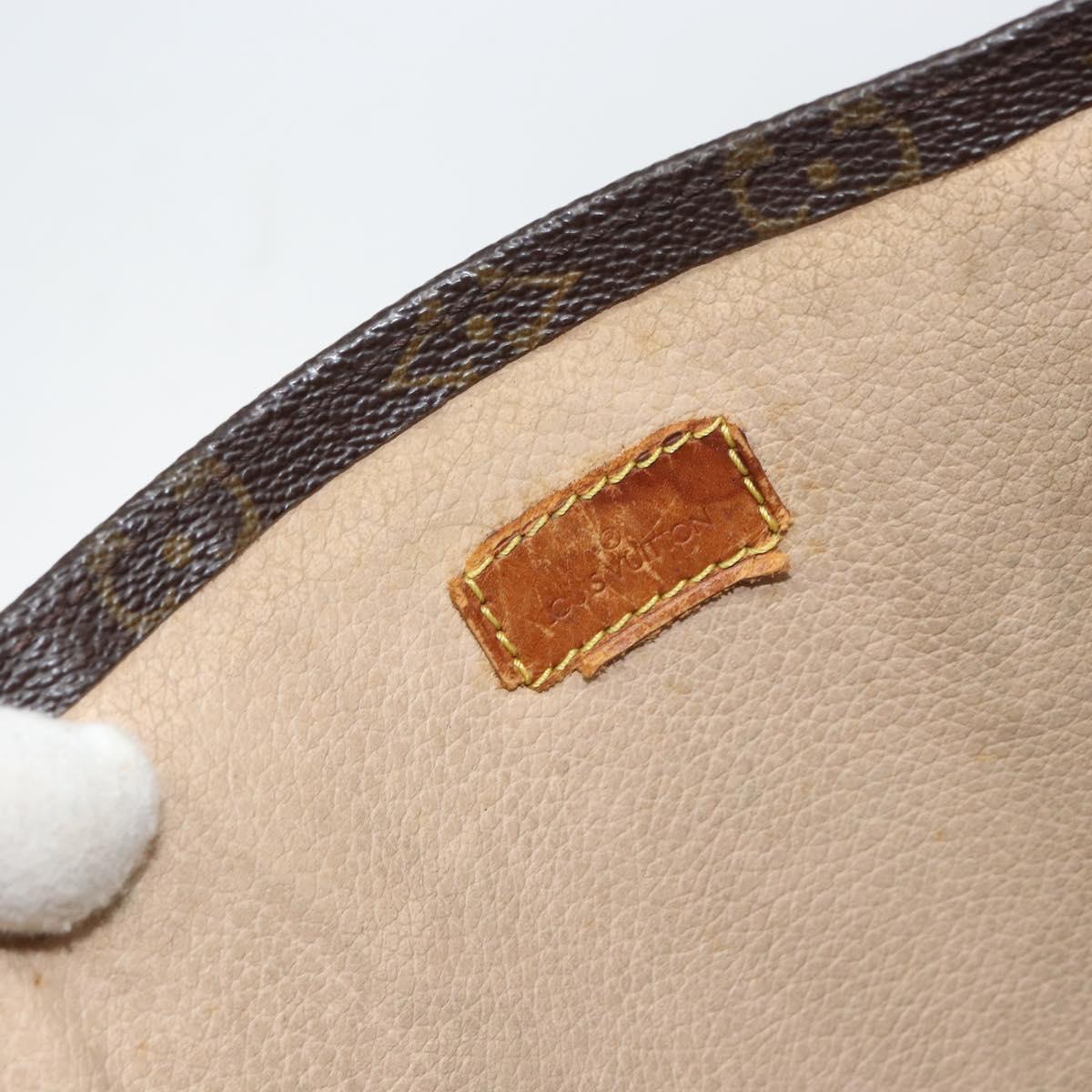 LOUIS VUITTON Monogram Sac Plat Hand Bag M51140 LV Auth gh1604