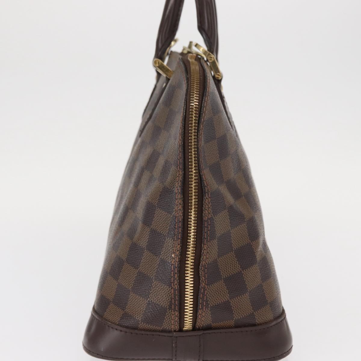 LOUIS VUITTON Damier Ebene Alma Hand Bag N51131 LV Auth gh1609