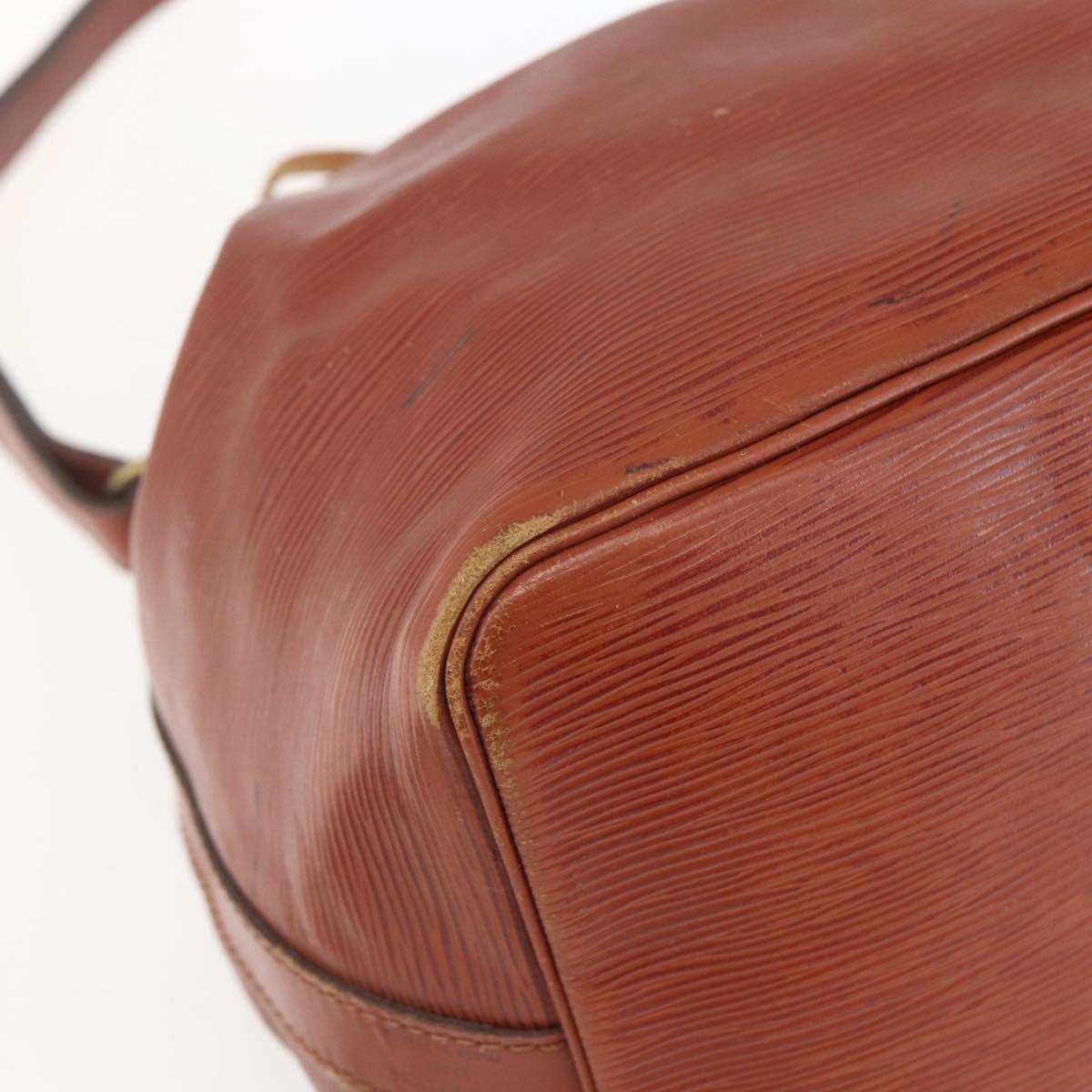 LOUIS VUITTON Epi Petit Noe Shoulder Bag Brown M44103 LV Auth gh1614